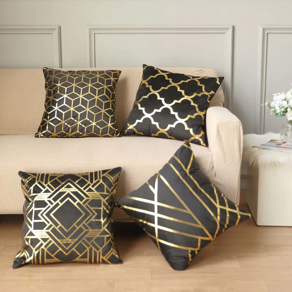 Geometric Print Pillow Cover
